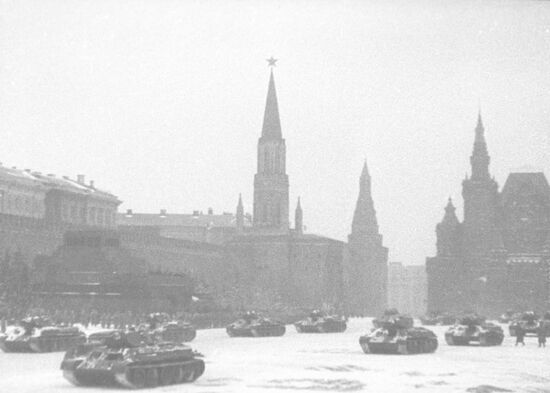 Still from Roman Karment's film Defending Our Moscow