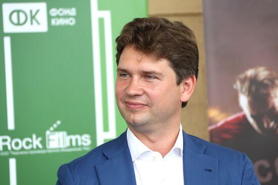 News conference with crew of film 'Streltsov'