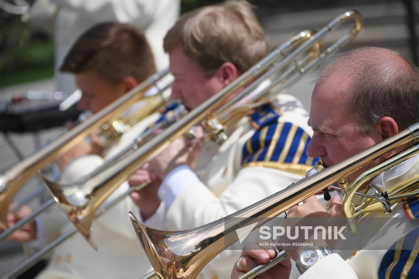 Presidential orchestra performs in Alexander Gardens