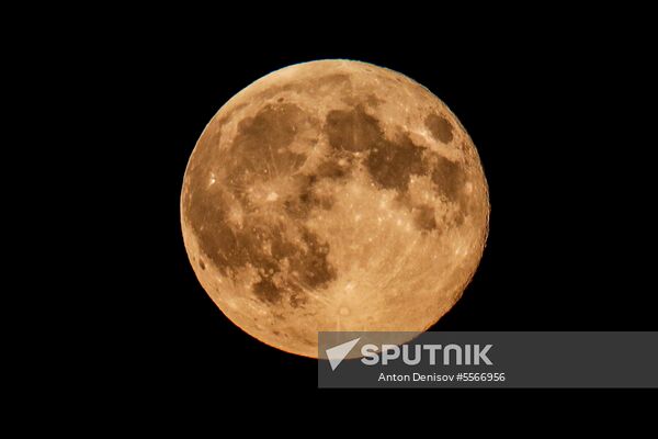 Full moon in Moscow Region