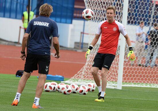 Russia World Cup Denmark Training 