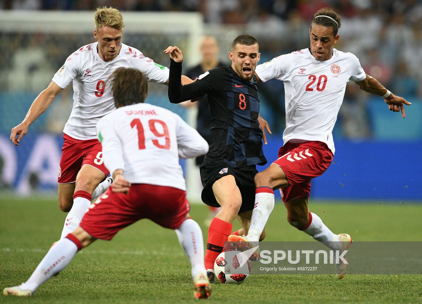 Russia World Cup Croatia - Denmark