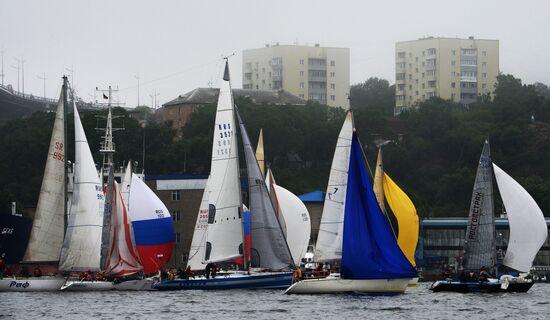 Sailing cruiser yacht championship in Vladivostok