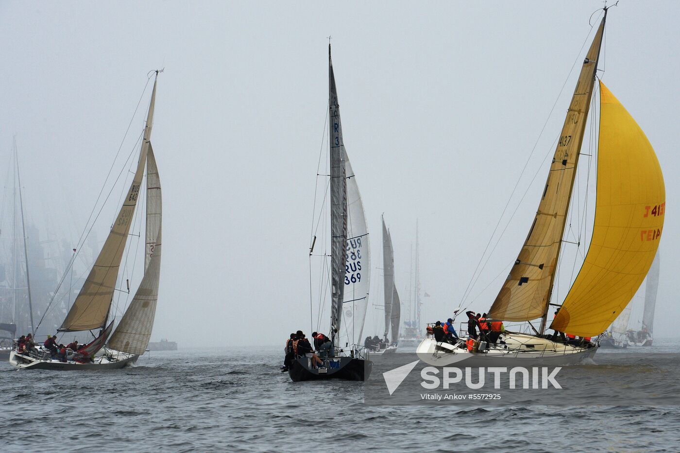 Sailing cruiser yacht championship in Vladivostok