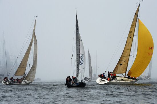 Sailing cruiser yacht championship in Vladivostok