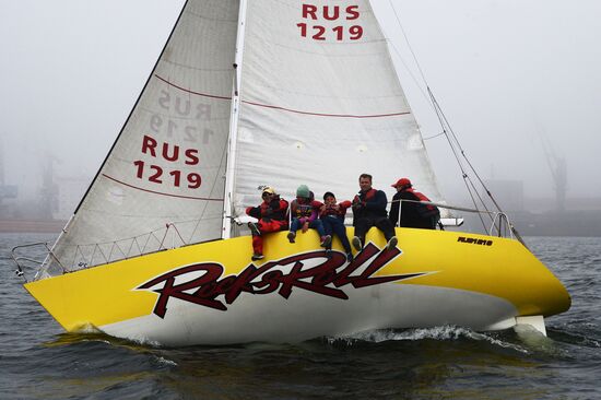 Sailing cruiser yacht championship in Vladivostok