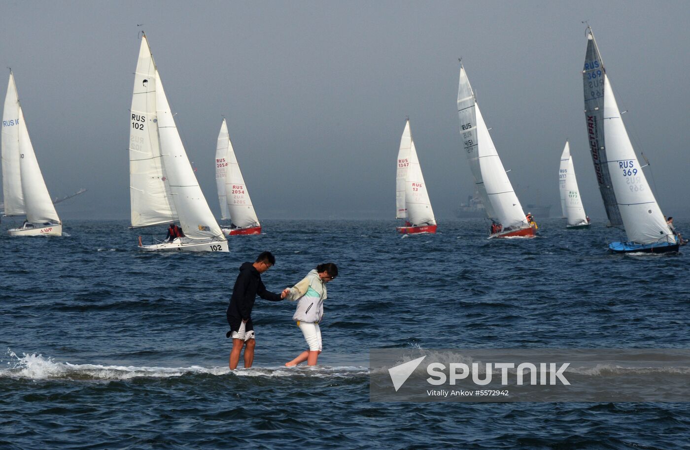 Sailing cruiser yacht championship in Vladivostok