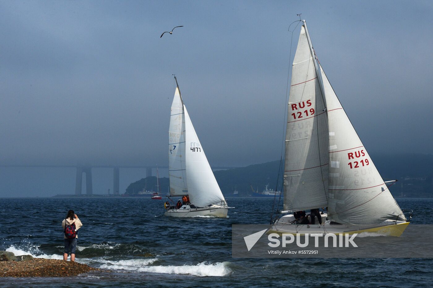 Sailing cruiser yacht championship in Vladivostok