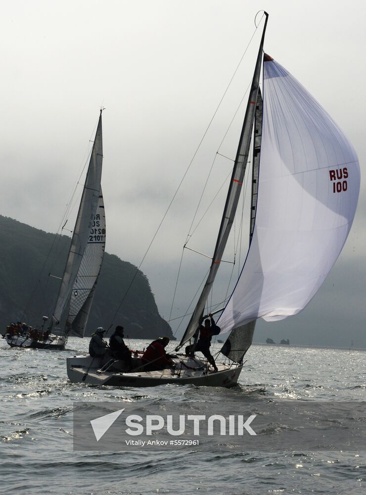 Sailing cruiser yacht championship in Vladivostok