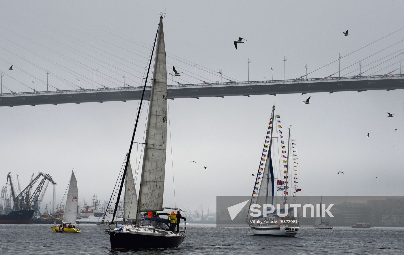 Sailing cruiser yacht championship in Vladivostok