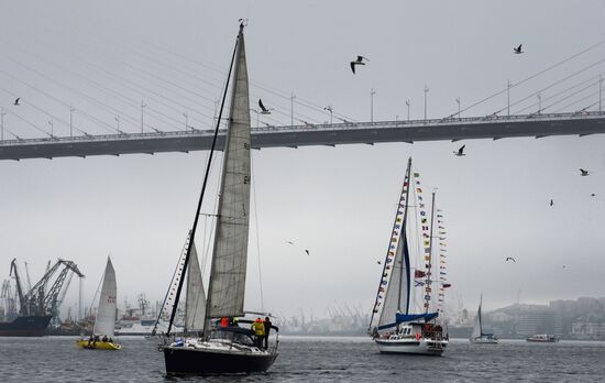Sailing cruiser yacht championship in Vladivostok