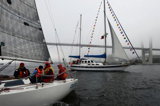 Sailing cruiser yacht championship in Vladivostok