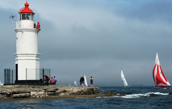 Sailing cruiser yacht championship in Vladivostok
