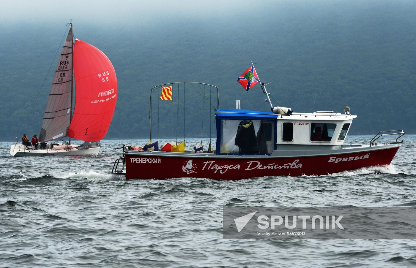 Sailing cruiser yacht championship in Vladivostok