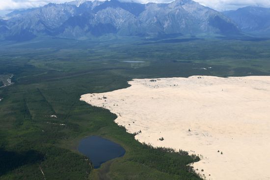 Charskie Peski desert in Trans-Baikal Territory
