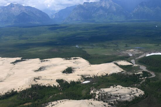 Charskie Peski desert in Trans-Baikal Territory