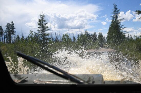 Charskie Peski desert in Trans-Baikal Territory