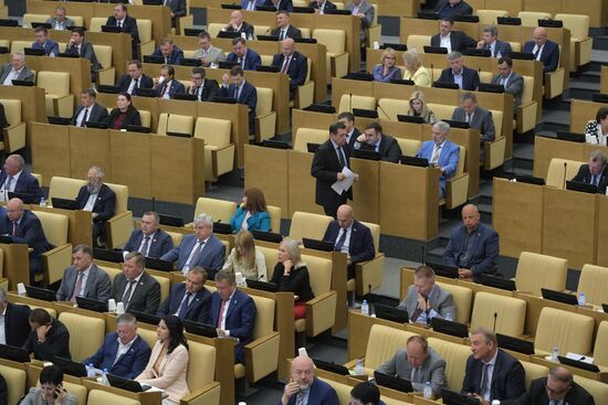 State Duma plenary meeting