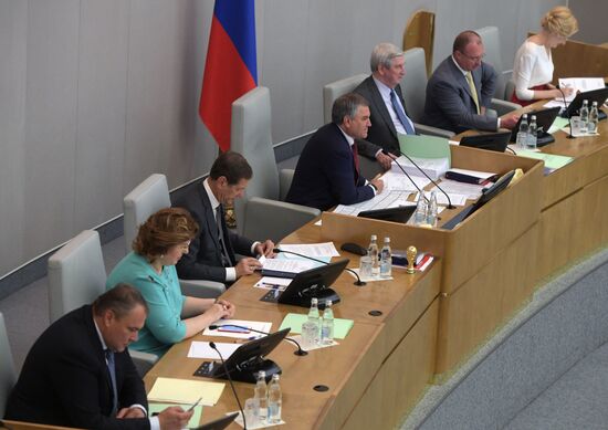 State Duma plenary meeting