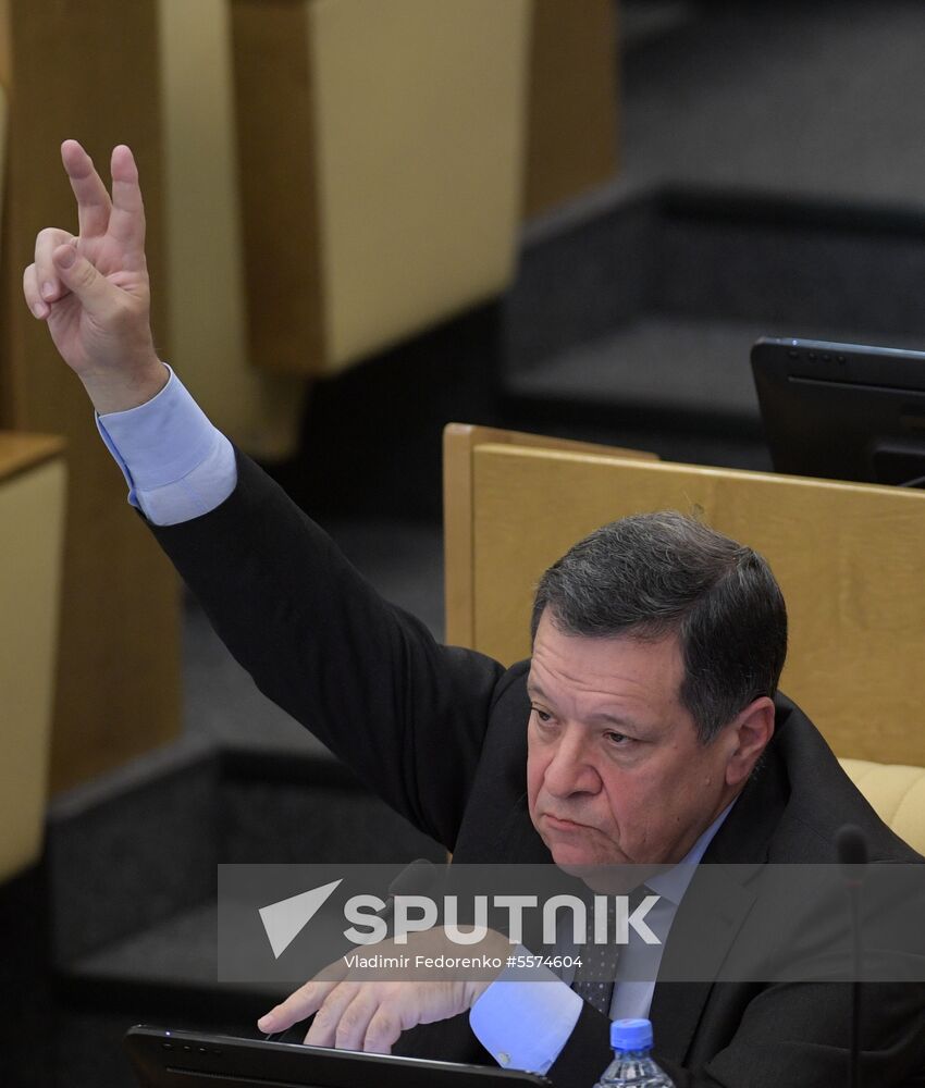 State Duma plenary meeting