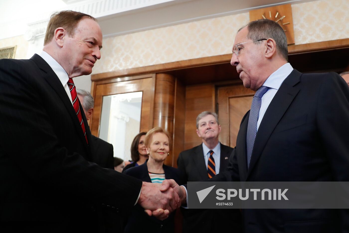 Foreign Minister Sergei Lavrov meets with members of US Congress