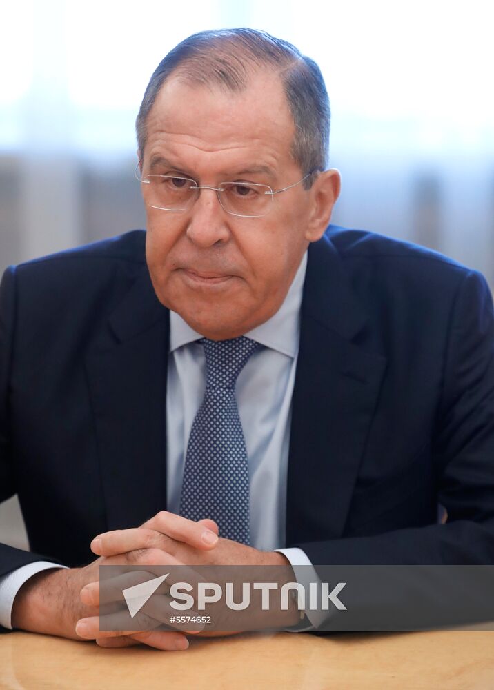 Foreign Minister Sergei Lavrov meets with members of US Congress
