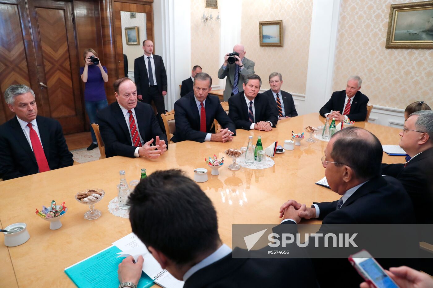 Foreign Minister Sergei Lavrov meets with members of US Congress