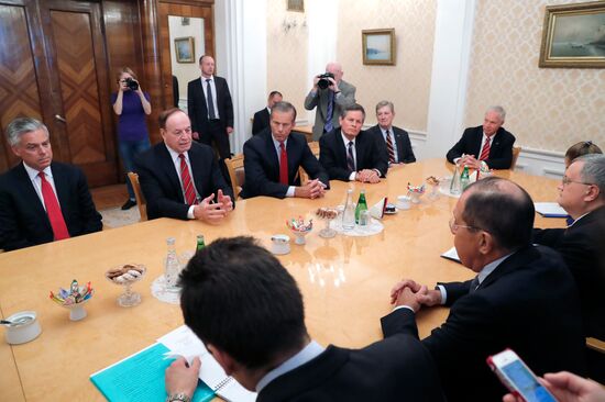 Foreign Minister Sergei Lavrov meets with members of US Congress