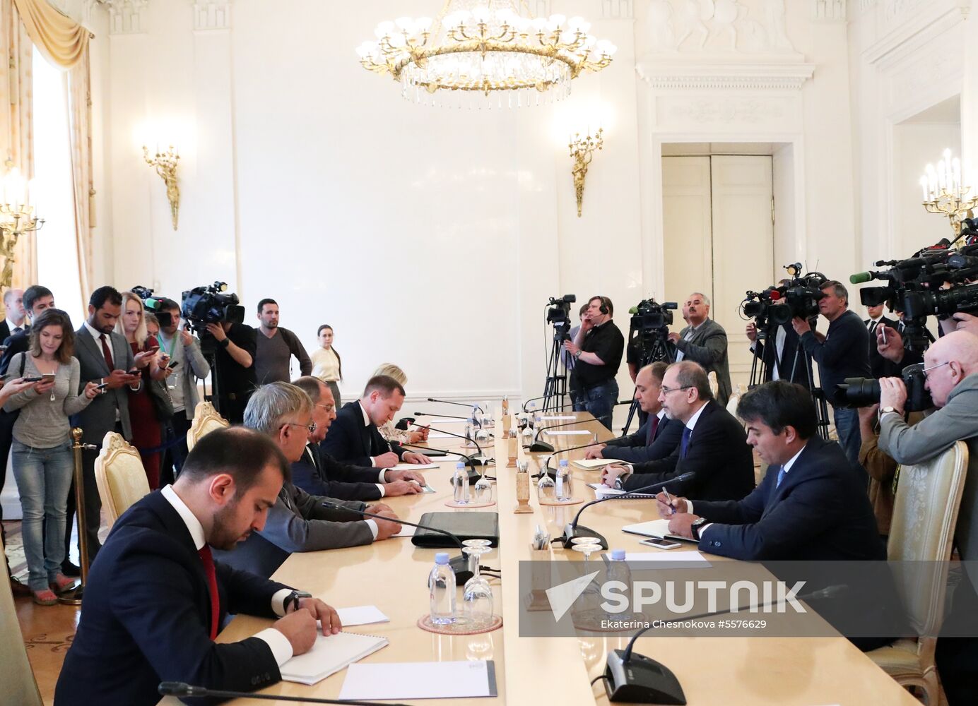 Meeting between foreign ministers of Russia and Jordan