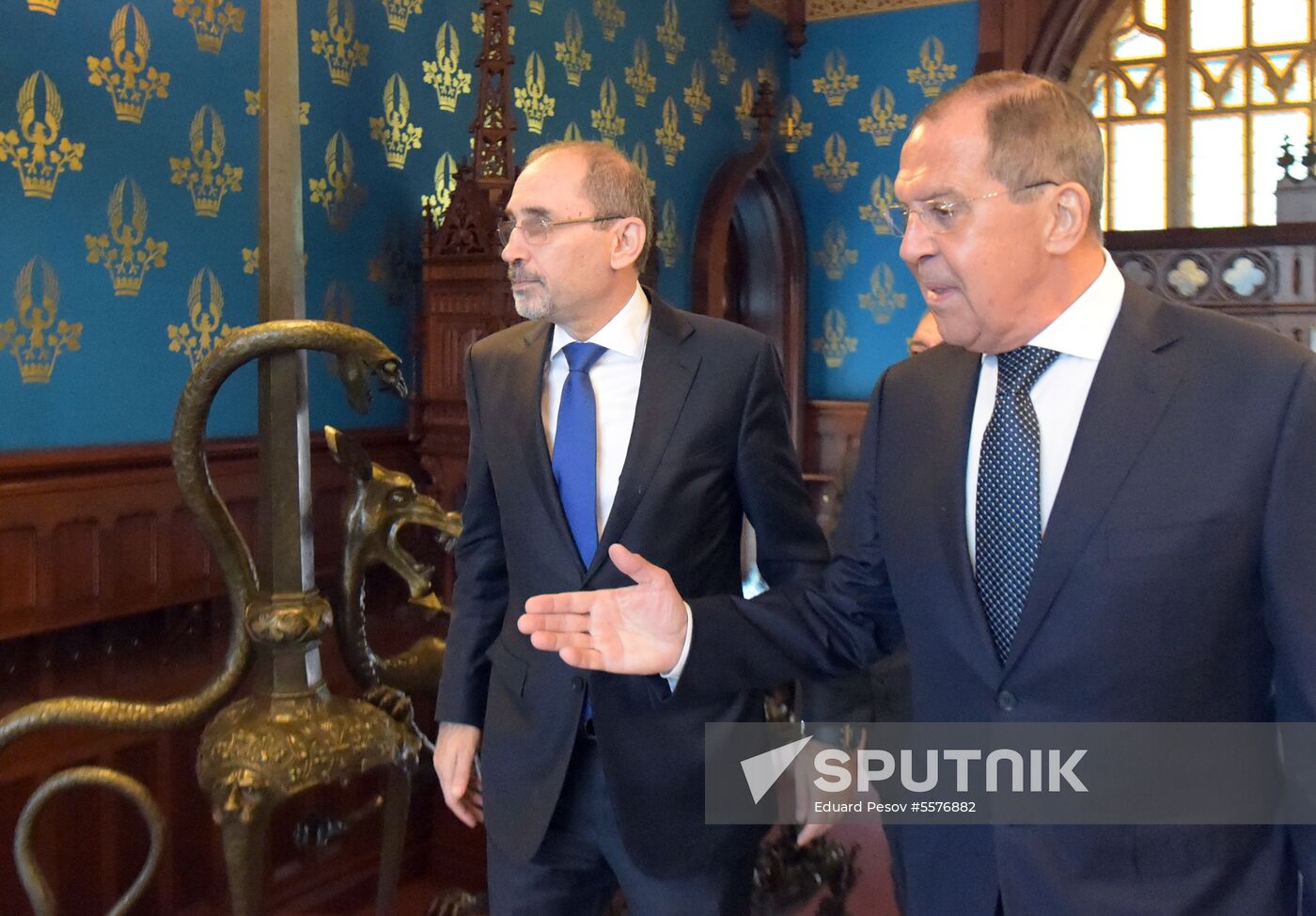Meeting between foreign ministers of Russia and Jordan