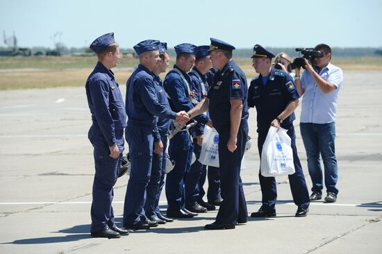 Russian aircraft return from Syria