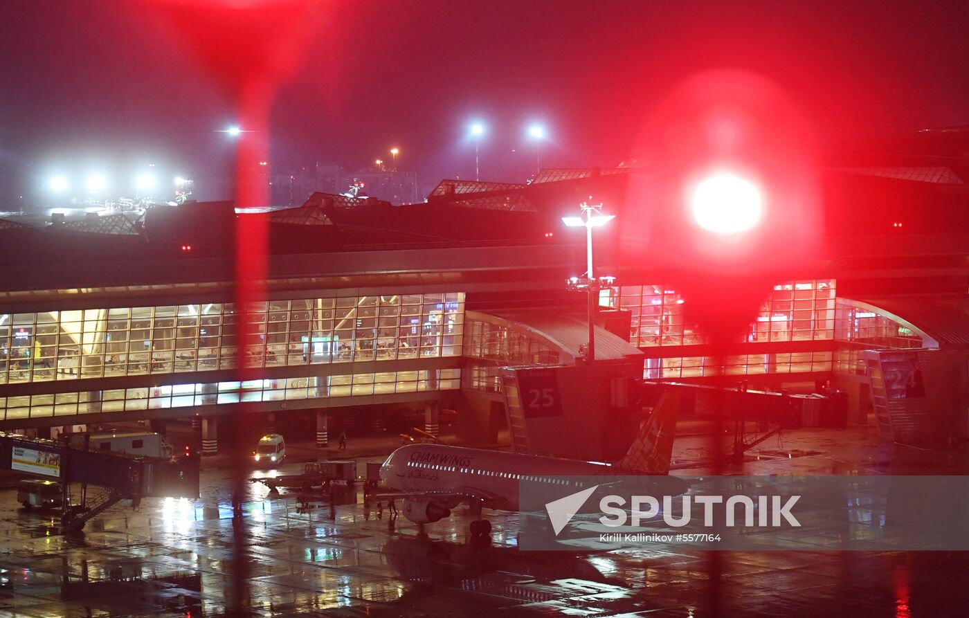 First Cham Wings Airlines flight arrives in Moscow from Damascus