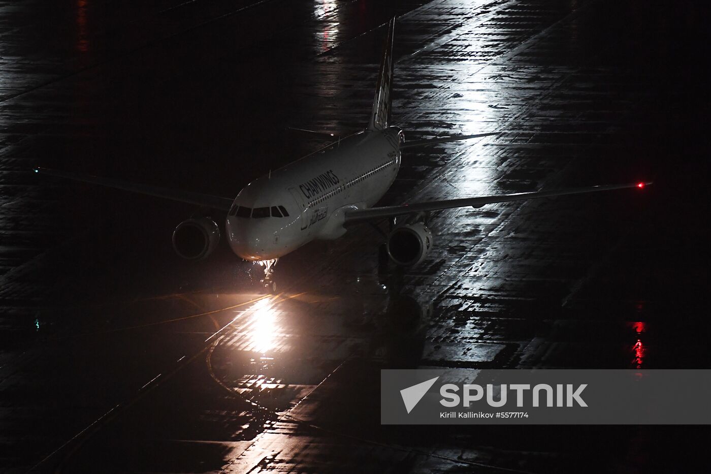 First Cham Wings Airlines flight arrives in Moscow from Damascus