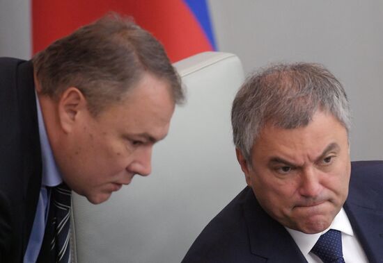 State Duma plenary meeting