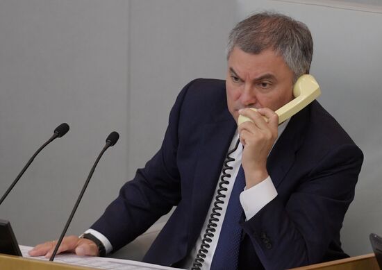 State Duma plenary meeting