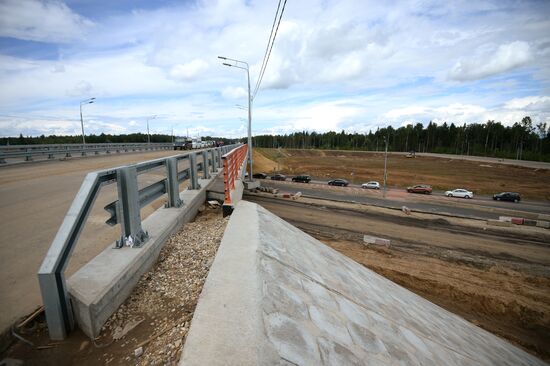 Central Ring Road and M-11 Moscow-St. Petersburg highway under construction