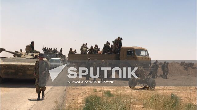 Syrian troops advance to border with Jordan in Daraa Province