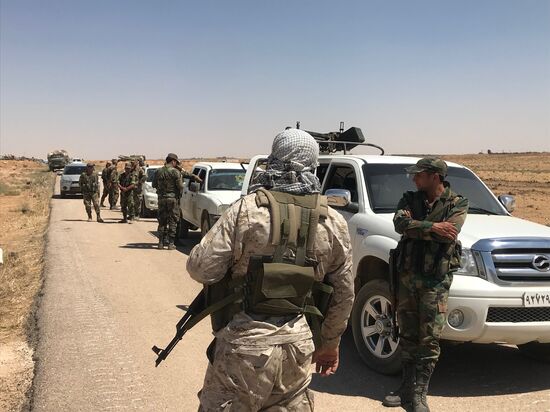 Syrian troops advance to border with Jordan in Daraa Province