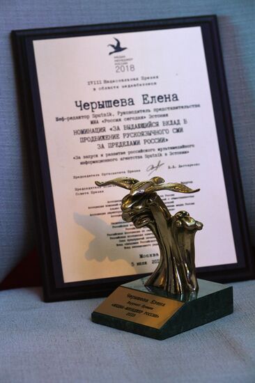 2018 Russian Media Manager award