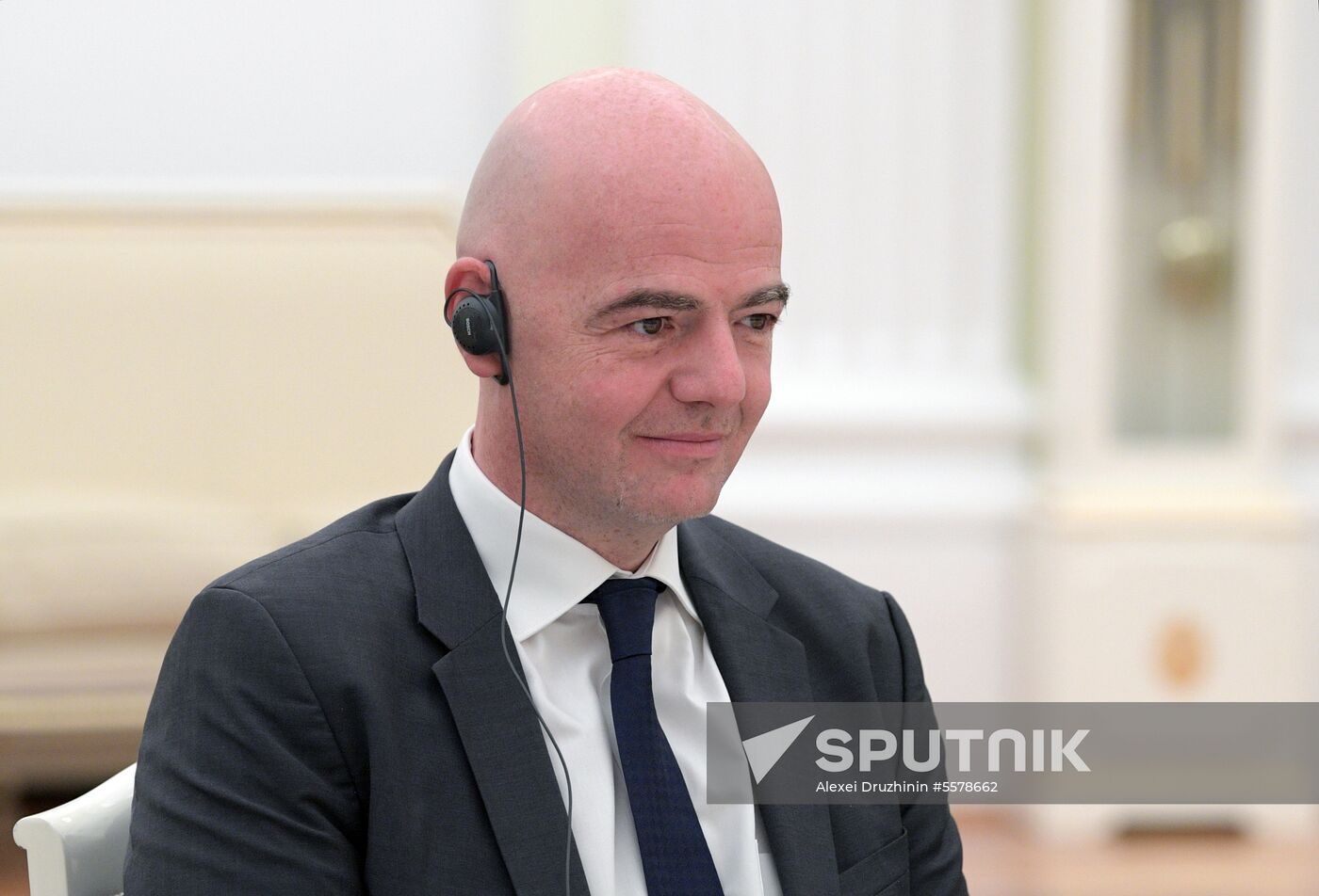 President Vladimir Putin meets with world football legends