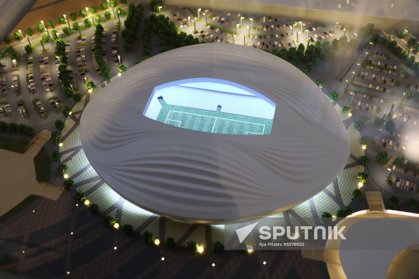 Football paraphernalia exhibition Qatar @RoadTo2022 at GUM Department Store