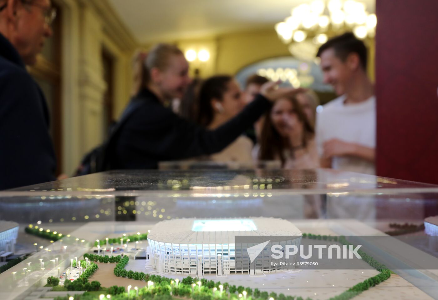 Football paraphernalia exhibition Qatar @RoadTo2022 at GUM Department Store