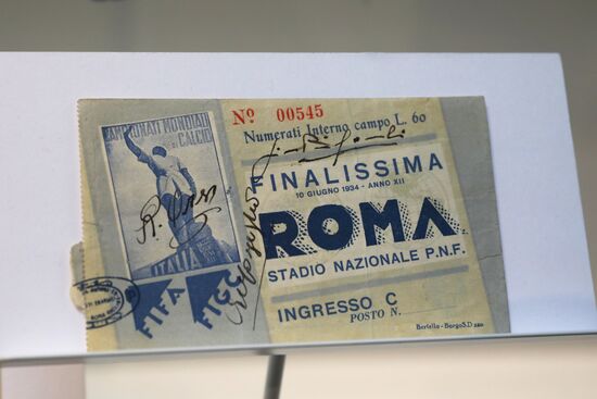 Football paraphernalia exhibition Qatar @RoadTo2022 at GUM Department Store