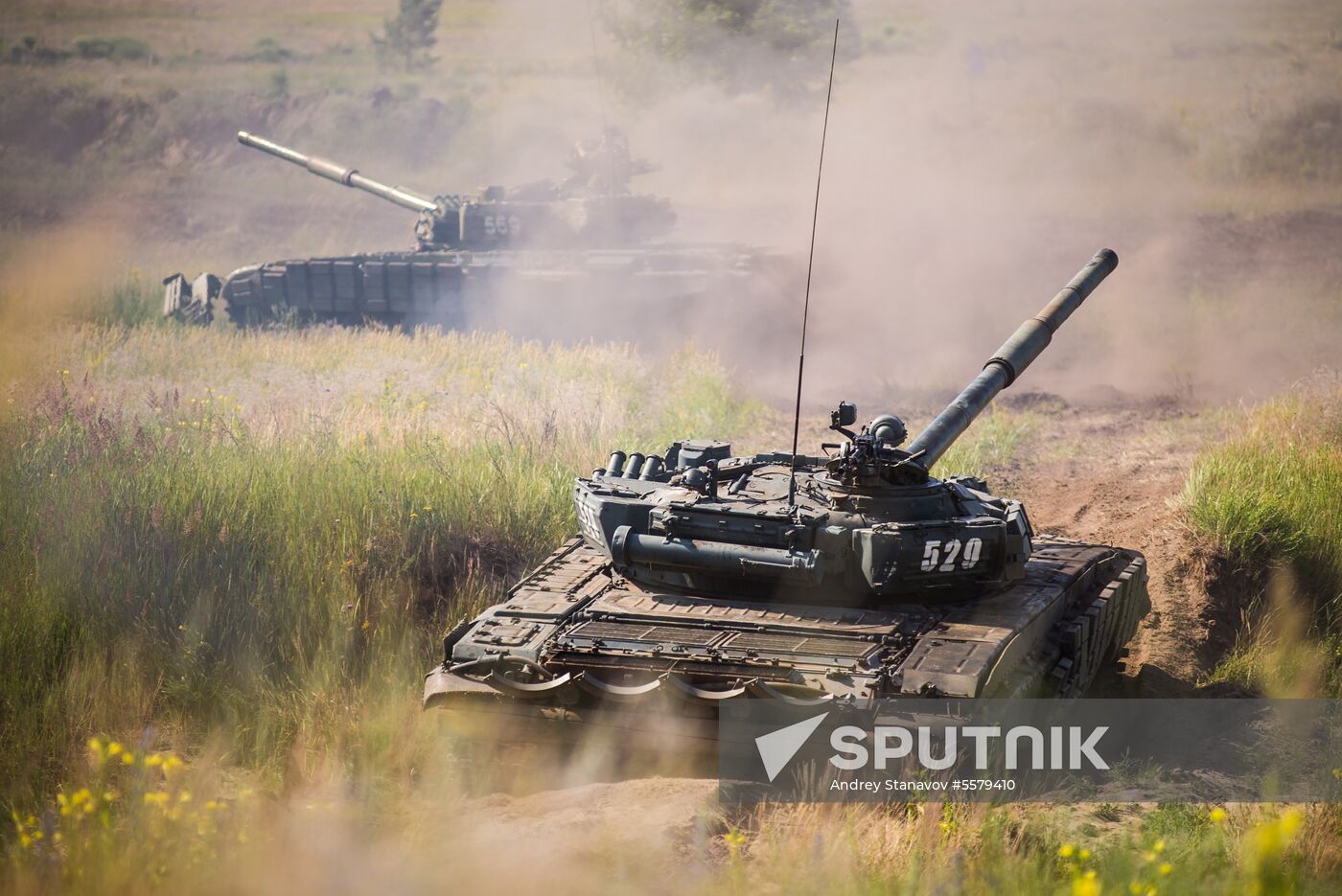Tank exercise at Pogonovo base in Voronezh Region