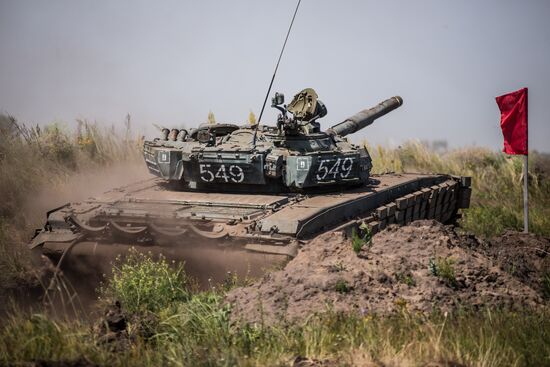 Tank exercise at Pogonovo base in Voronezh Region