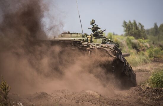Tank exercise at Pogonovo base in Voronezh Region
