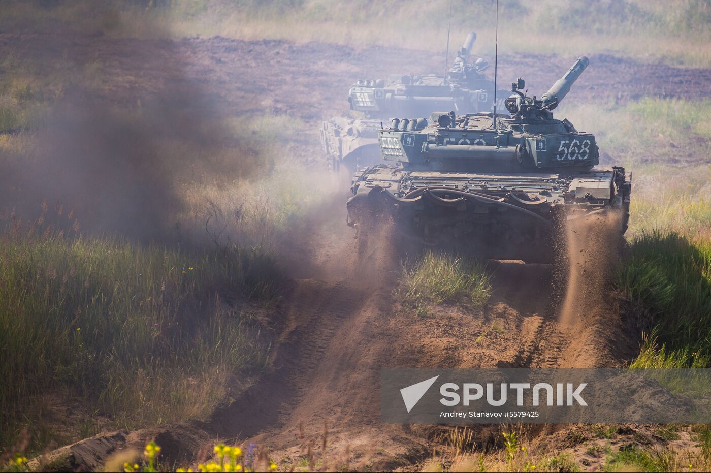 Tank exercise at Pogonovo base in Voronezh Region