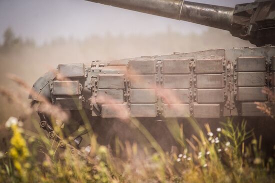 Tank exercise at Pogonovo base in Voronezh Region
