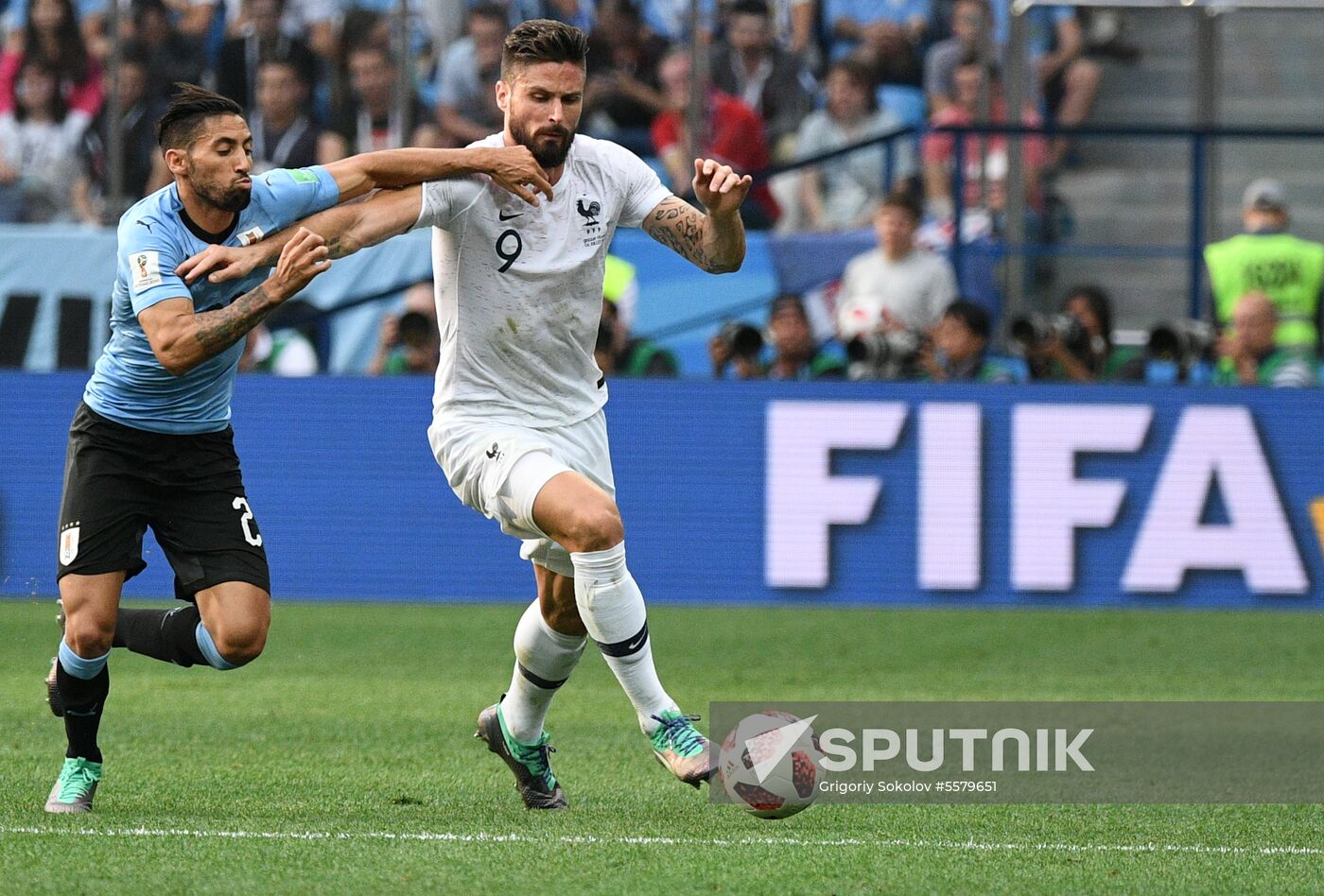 Russia World Cup Uruguay - France