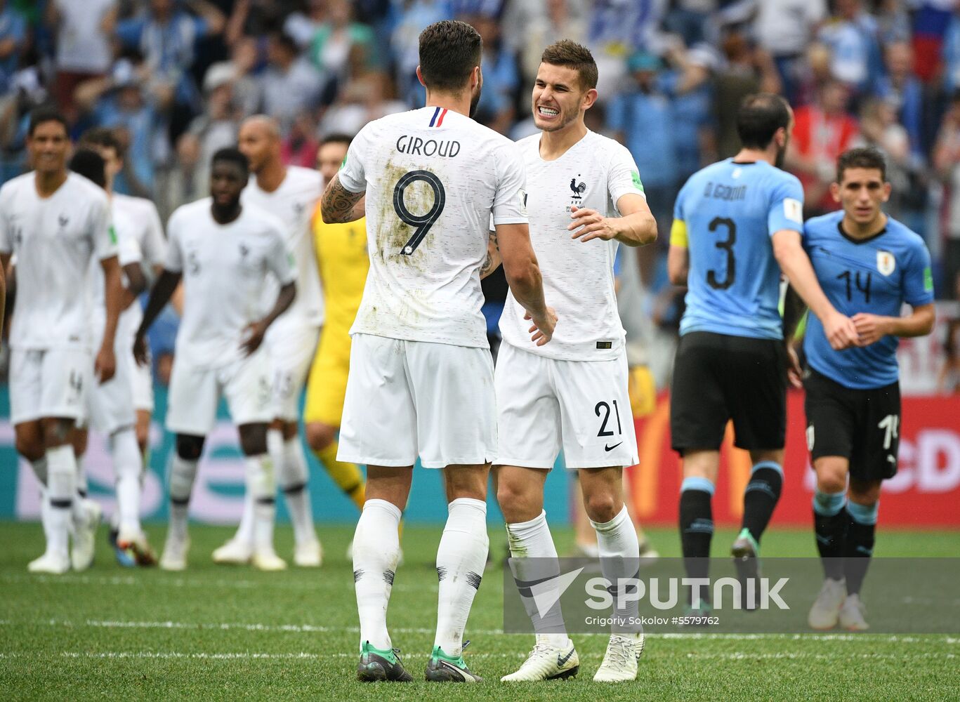 Russia World Cup Uruguay - France